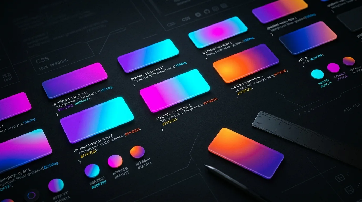 Abstract CSS gradient visualization